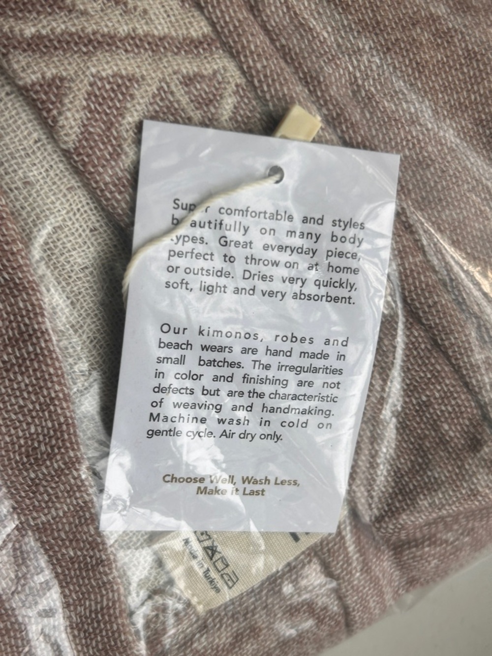 All Eyes on You Brown Cream Unisex Luxury Cotton Sash Belt Festival Beach NEW - Picture 4 of 16